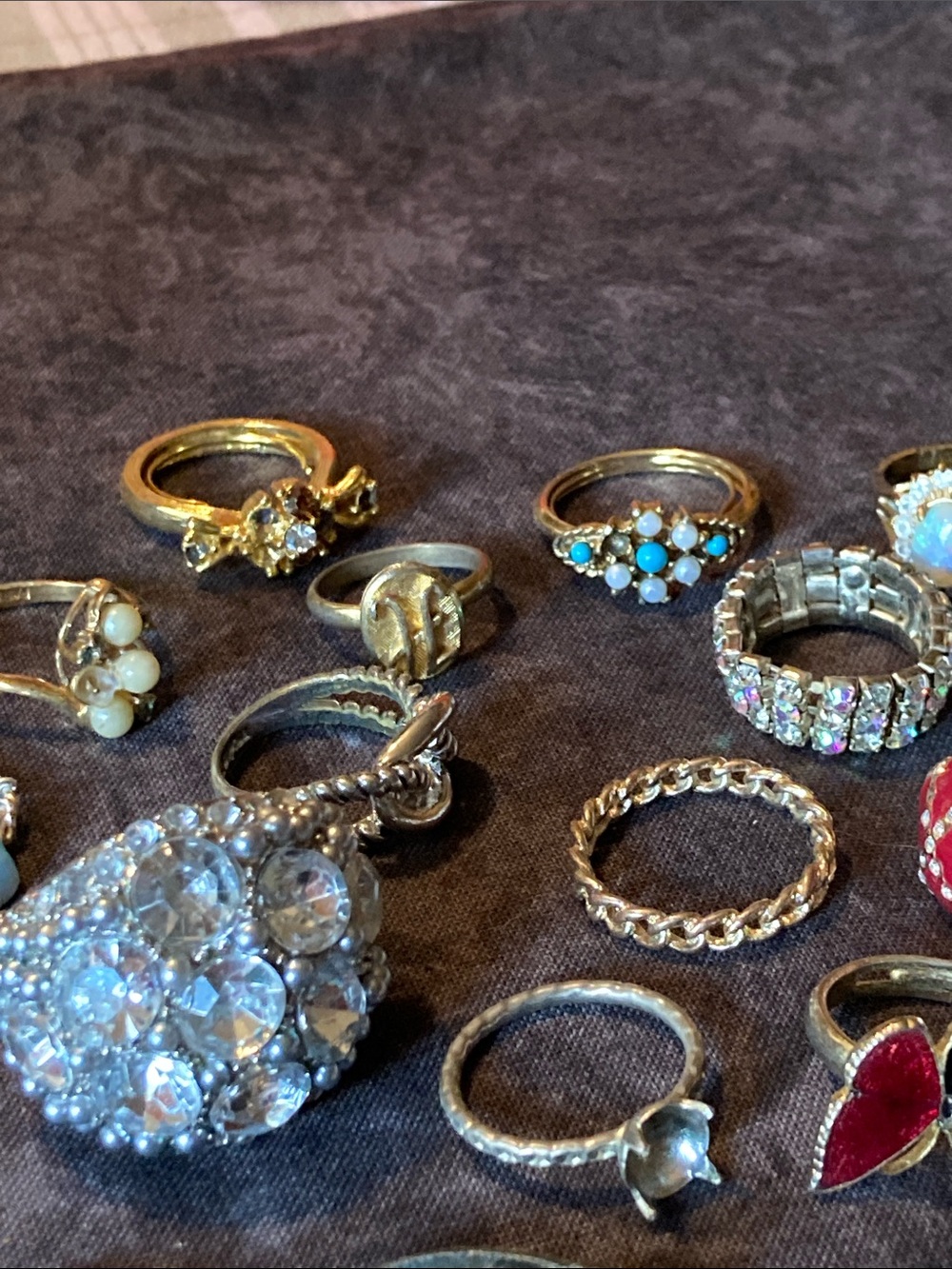 Assorted Untested Gold-Tone Silver-Tone Rings - 54 total - Picture 8 of 12